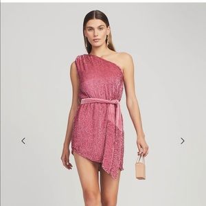 Retrofete Ella Sequin Dress - Pastel Pink XS